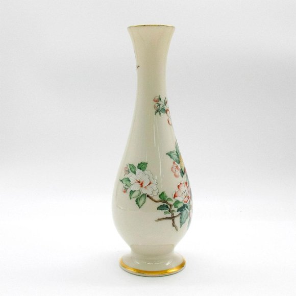 Vintage Lenox Serenade Bud Ivory Vase Beautifully Decorated, Made in USA - Picture 4 of 7